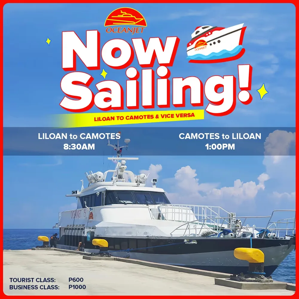 OceanJet promo — Now Sailing, Liloan to Camotes