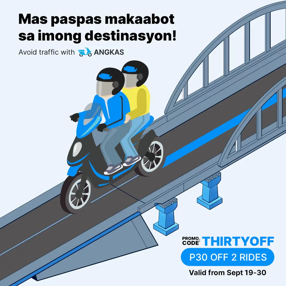 Angkas promo — faster to your destination, ride discount