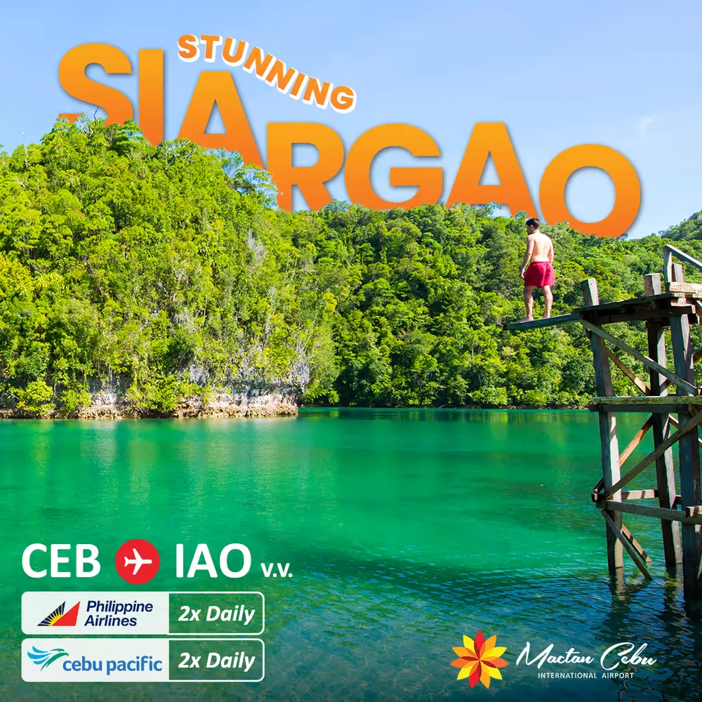 Destination graphic — Stunning Siargao, Cebu to IAO flights